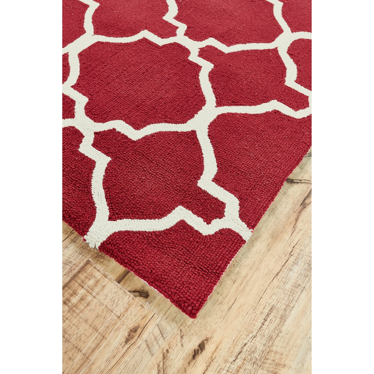 Feizy Rugs Cetara Red/White 7'-6" x 9'-6" Area Rug