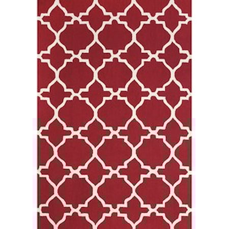 Red/White 8'-6" x 11'-6" Area Rug
