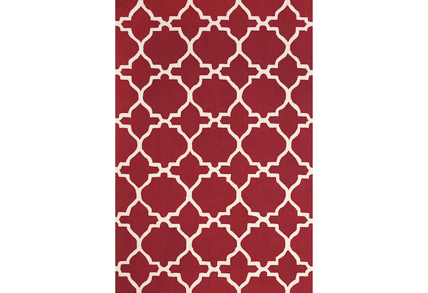 Cetara Red/White 2' x 3' Area Rug by Feizy Rugs at Sprintz Furniture