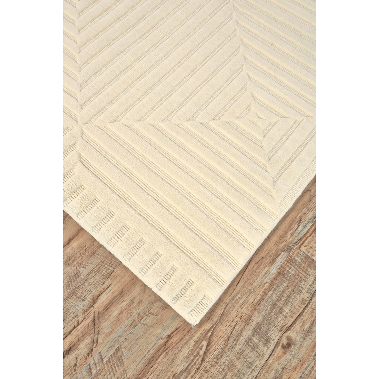 Feizy Rugs Channels Ivory 9'-6" x 13'-6" Area Rug