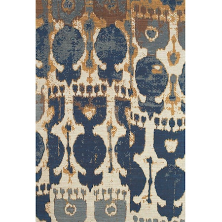 Navy/Copper 4' x 6' Area Rug