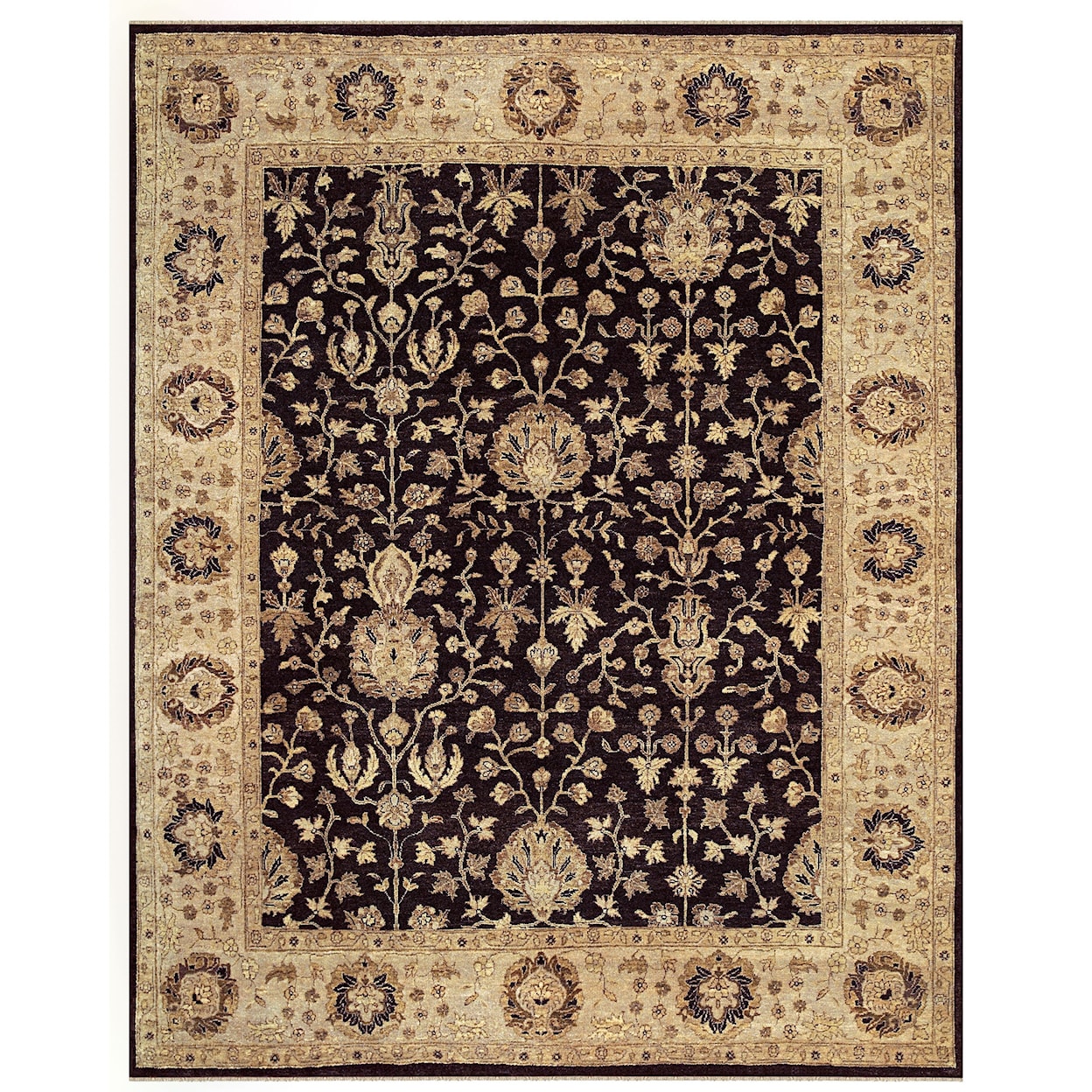 Feizy Rugs Drake Black/Beige 2' x 3' Area Rug