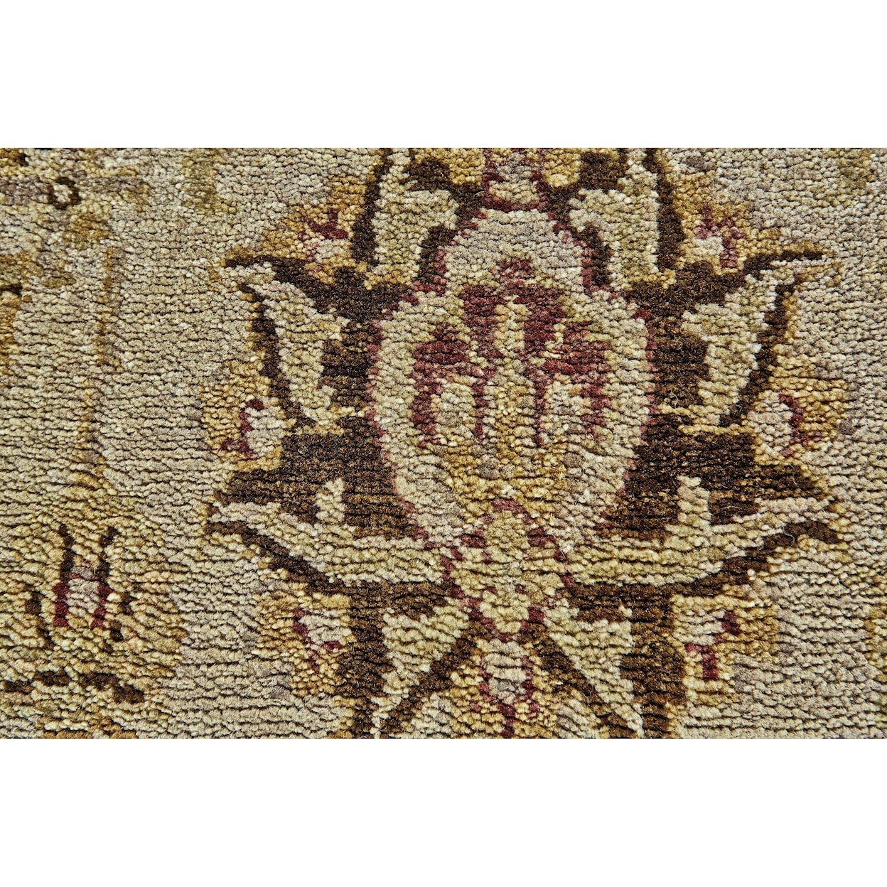 Feizy Rugs Drake Brown/Beige 4' x 6' Area Rug