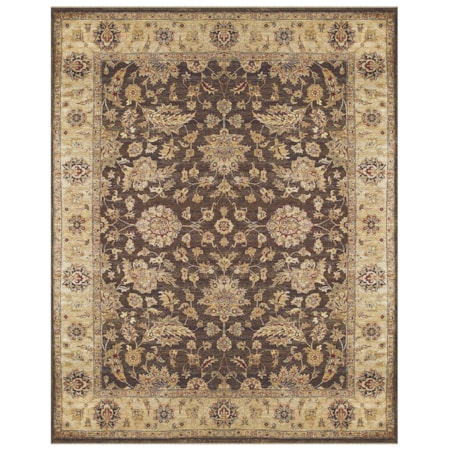 Brown/Beige 2'-6" x 8' Runner Rug