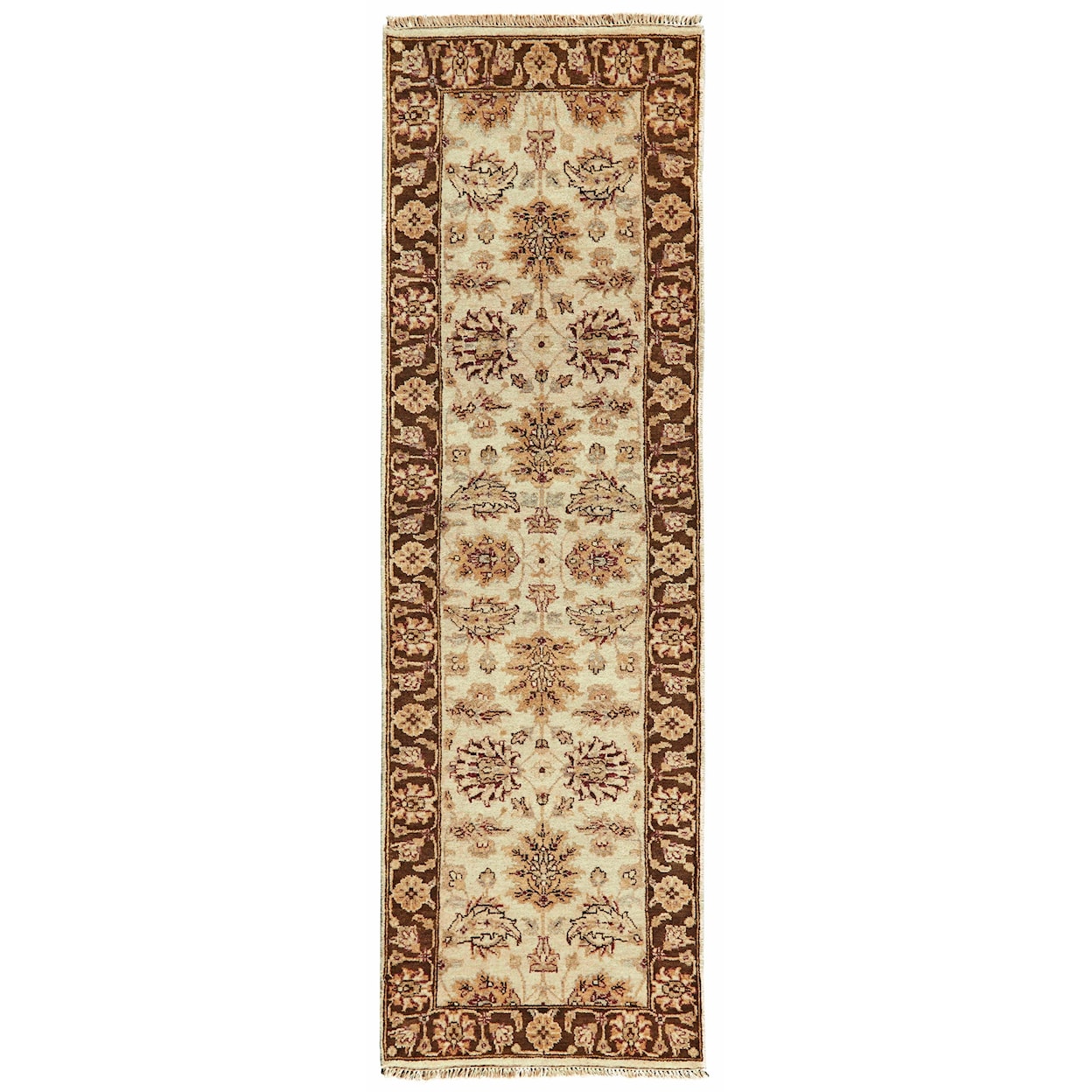 Feizy Rugs Drake Ivory/Brown 7'-9" x 9'-9" Area Rug