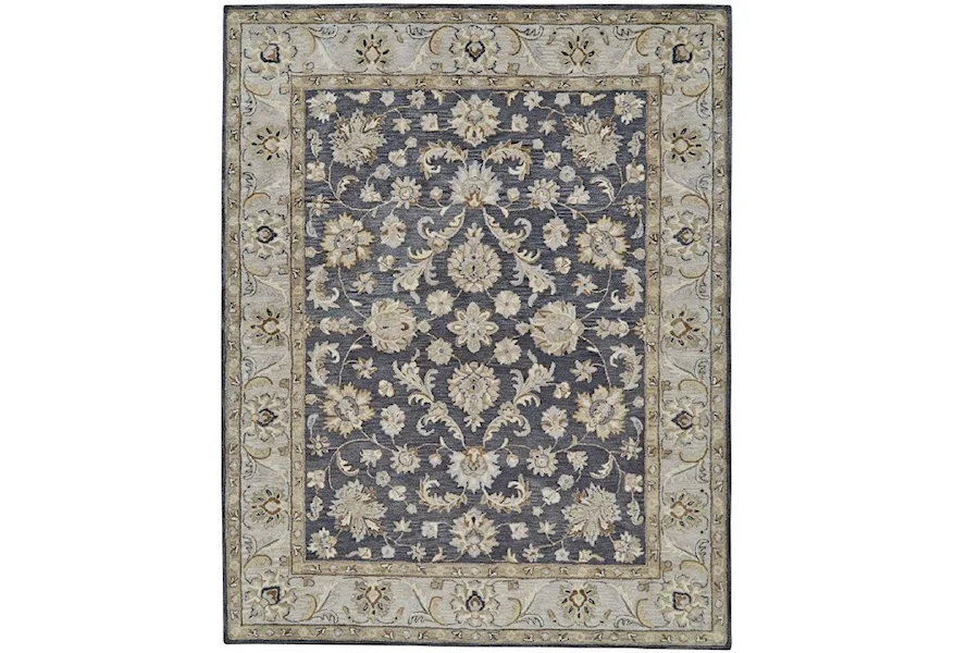 Eaton Charcoal 3'-6" x 5'-6" Area Rug by Feizy Rugs at Sprintz Furniture