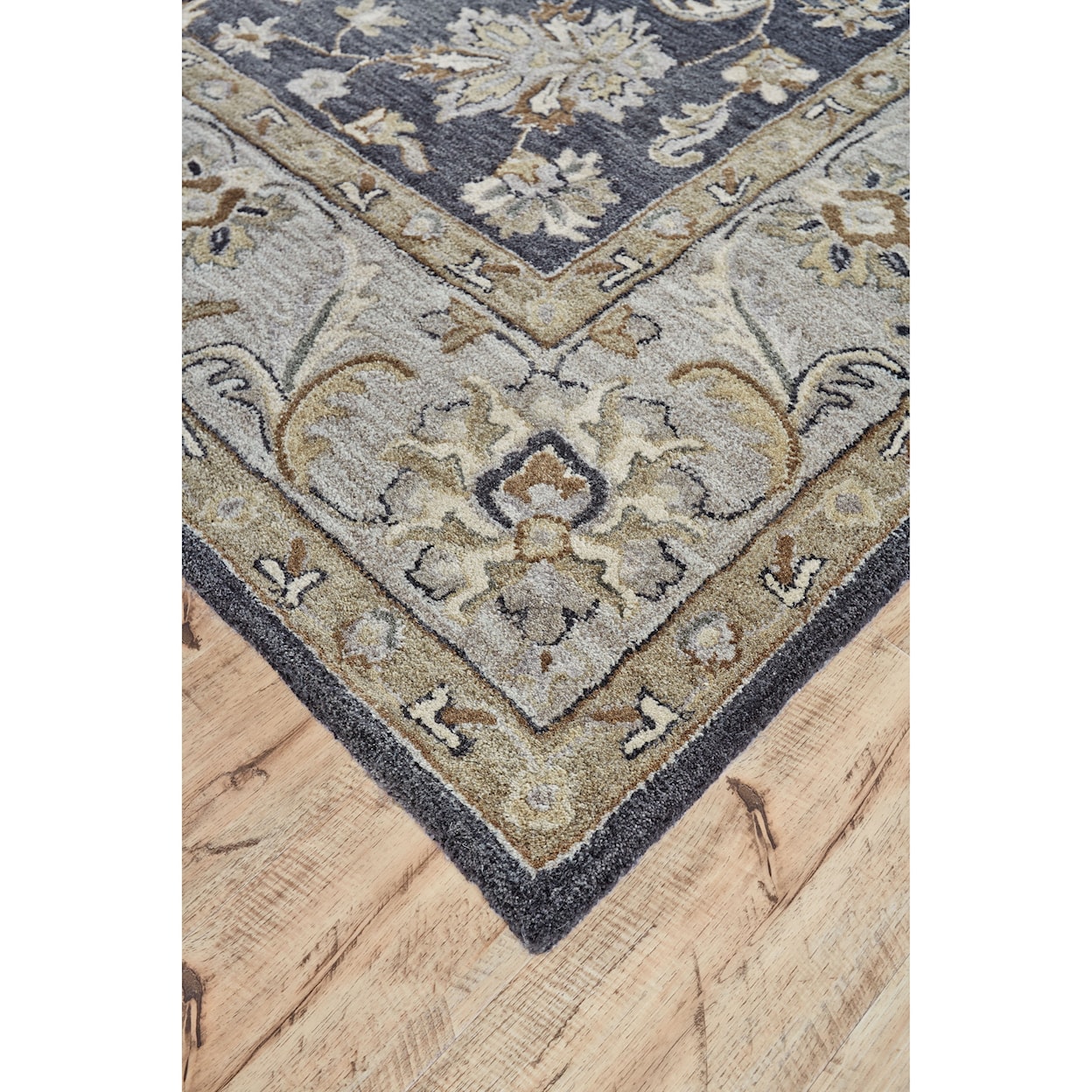 Feizy Rugs Eaton Charcoal 2'-6" X 10' Runner Rug