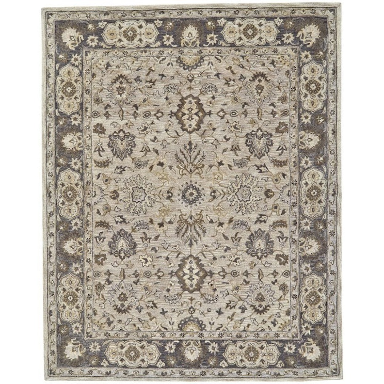 Feizy Rugs Eaton Gray 2'-6" X 10' Runner Rug