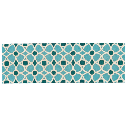 Lagoon 2'-6" x 8' Runner Rug