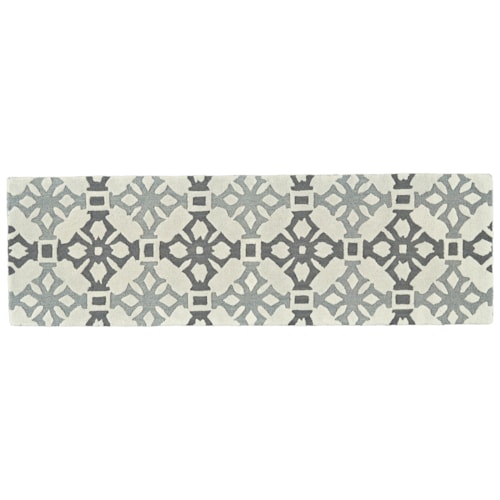 Fog 2'-6" x 8' Runner Rug