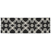 Black 2'-6" x 8' Runner Rug