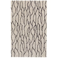 Black-Taupe 5 x 8 Area Rug