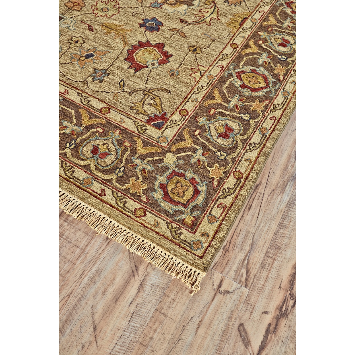 Feizy Rugs Goshen Gold/Brown 7'-9" x 9'-9" Area Rug
