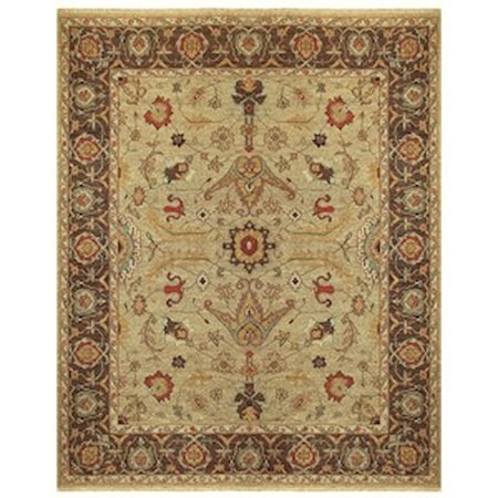 Gold/Brown 9'-6" x 13'-6" Area Rug