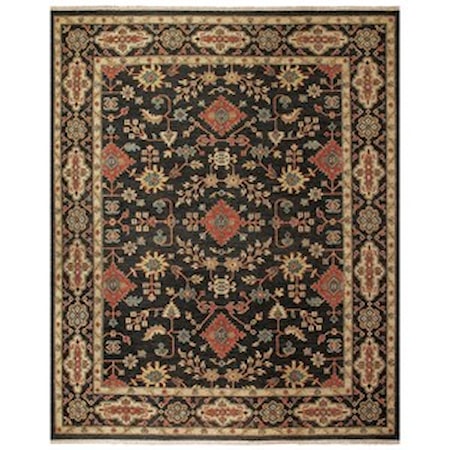 Black/Black 9'-6" x 13'-6" Area Rug