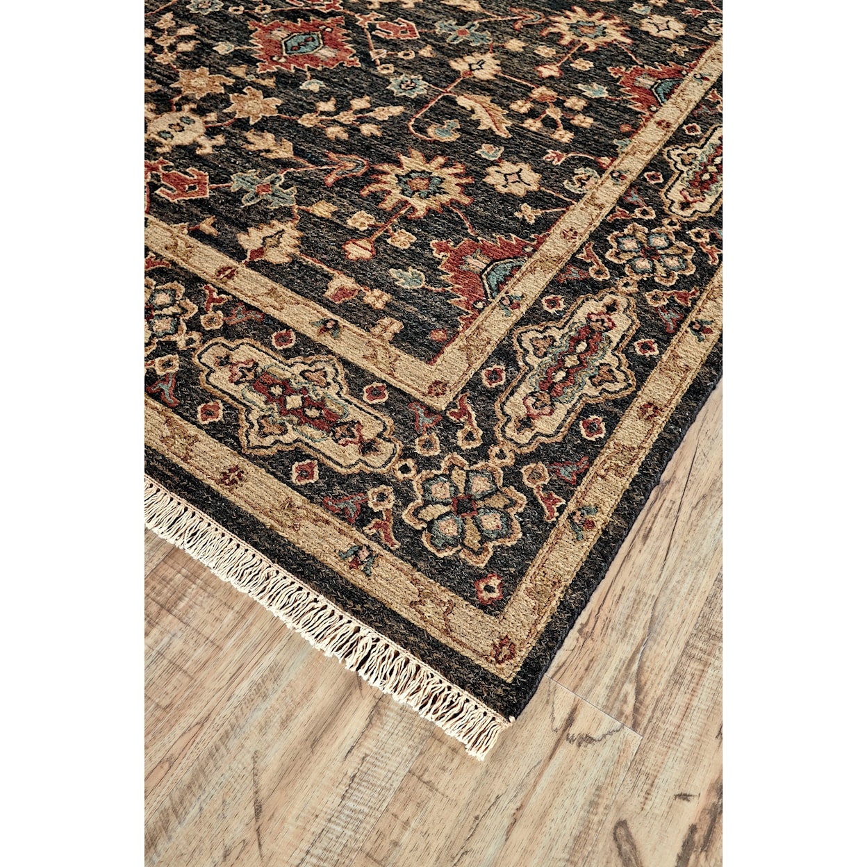 Feizy Rugs Goshen Black/Black 2' x 3' Area Rug