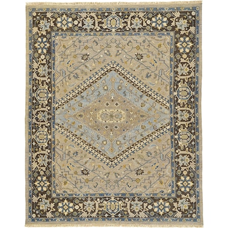 Smoke/Gray 2' x 3' Area Rug