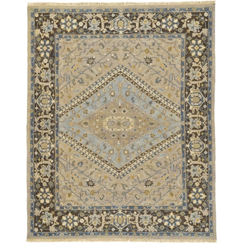 Smoke/Gray 2' x 3' Area Rug