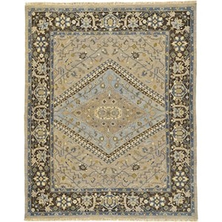 Smoke/Gray 2' x 3' Area Rug