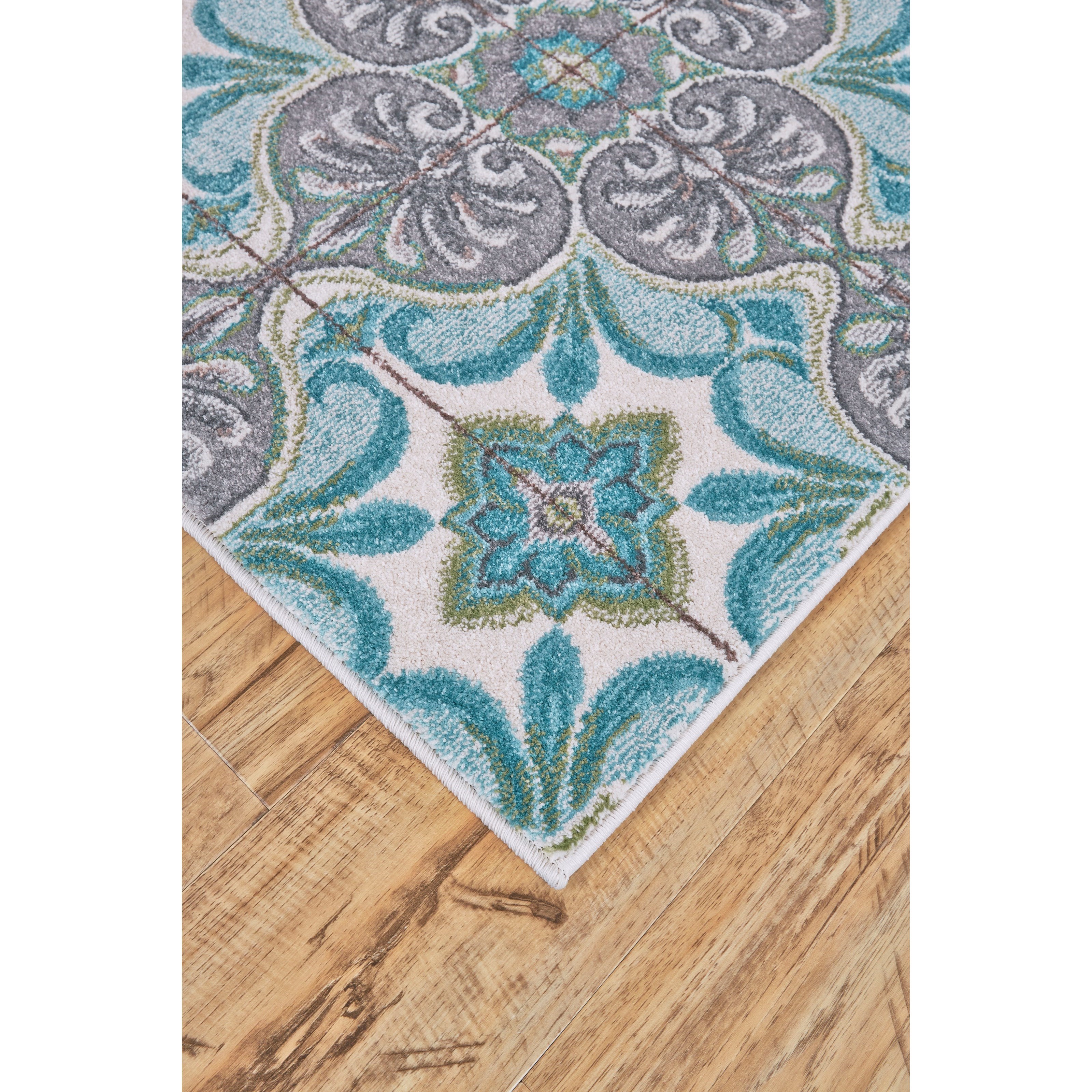 Feizy Rugs Harlow Sea Glass 2'-10" X 7'-10" Runner Rug