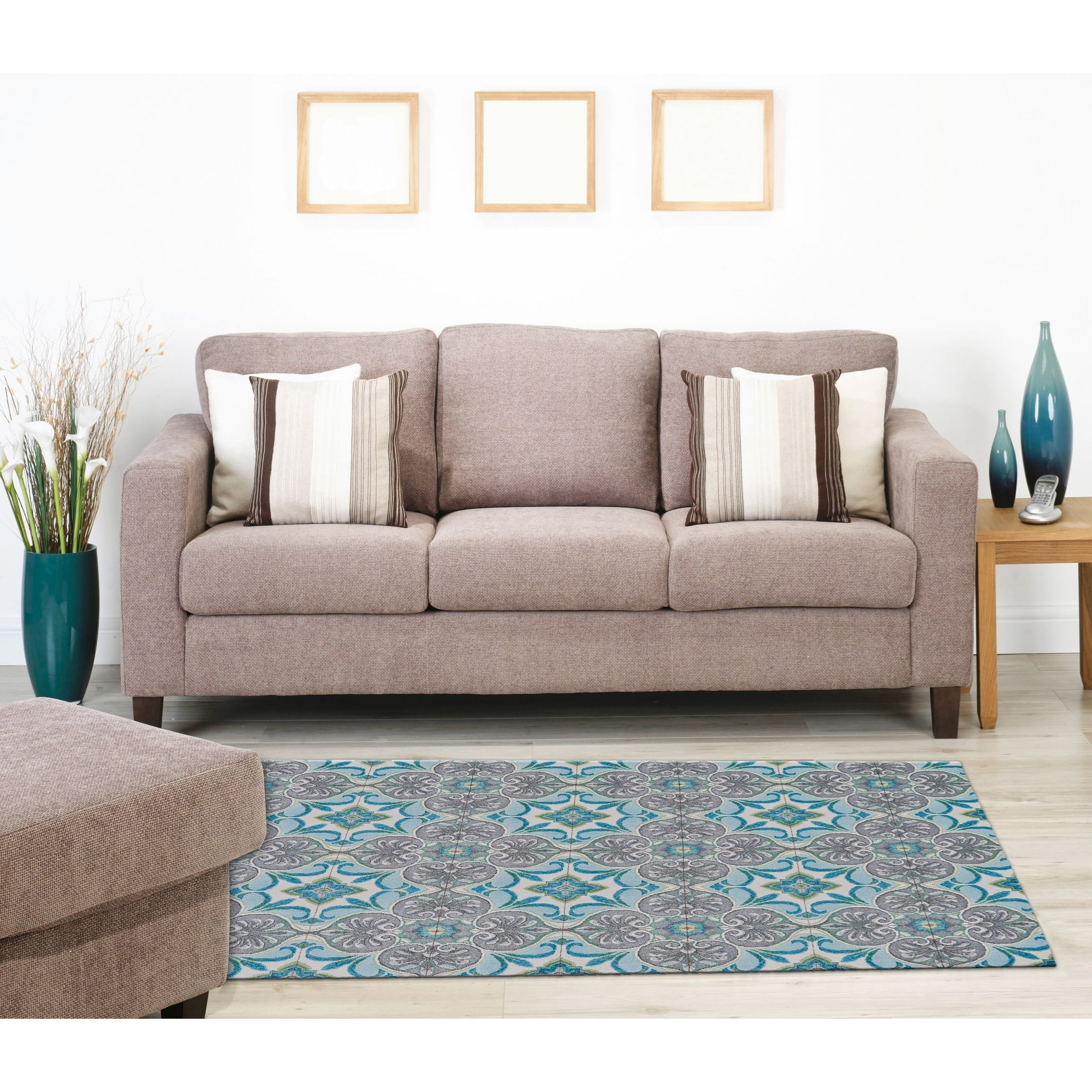 Feizy Rugs Harlow Sea Glass 2'-10" X 7'-10" Runner Rug