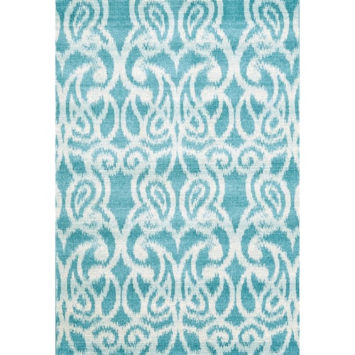 Teal 2'-10" X 7'-10" Runner Rug