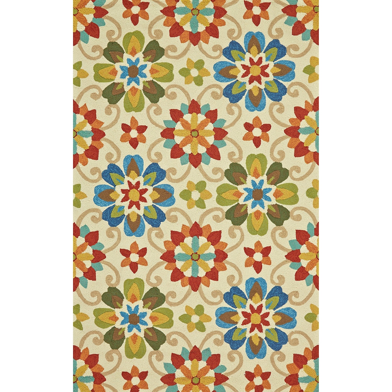 Feizy Rugs Hastings Multi 3'-6" x 5'-6" Area Rug