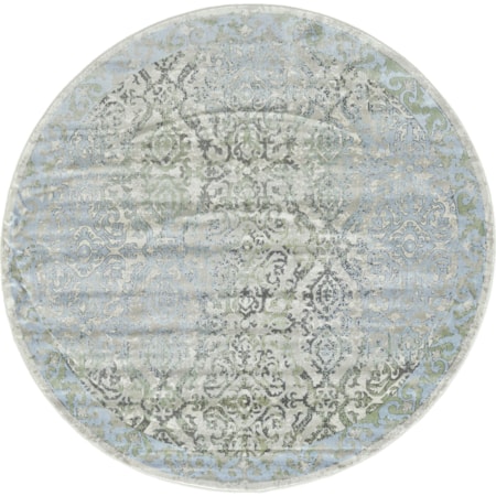 Ice/Birch 8' x 8' Round Area Rug