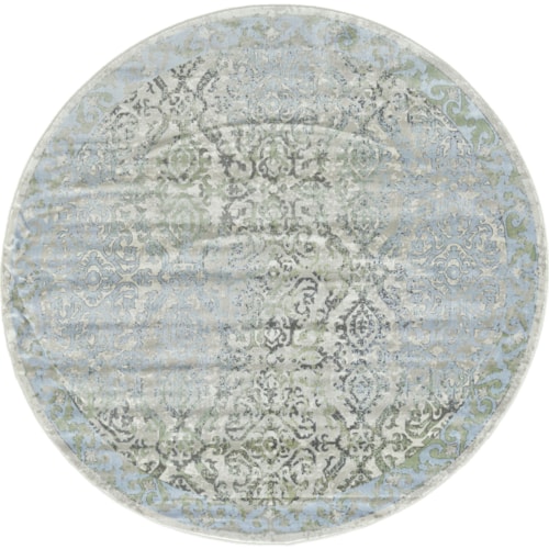 Ice/Birch 8' x 8' Round Area Rug