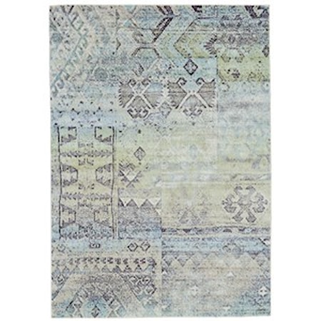 Mint/Taupe 2'-10" X 7'-10" Runner Rug