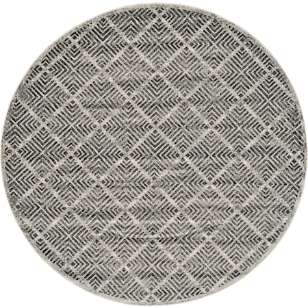 Castle/Taupe 8' x 8' Round Area Rug