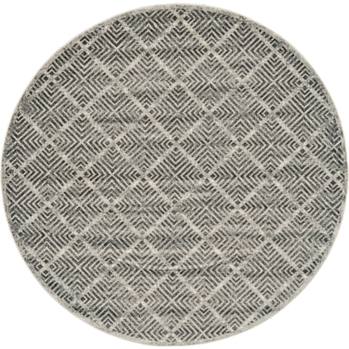 Castle/Taupe 8' x 8' Round Area Rug