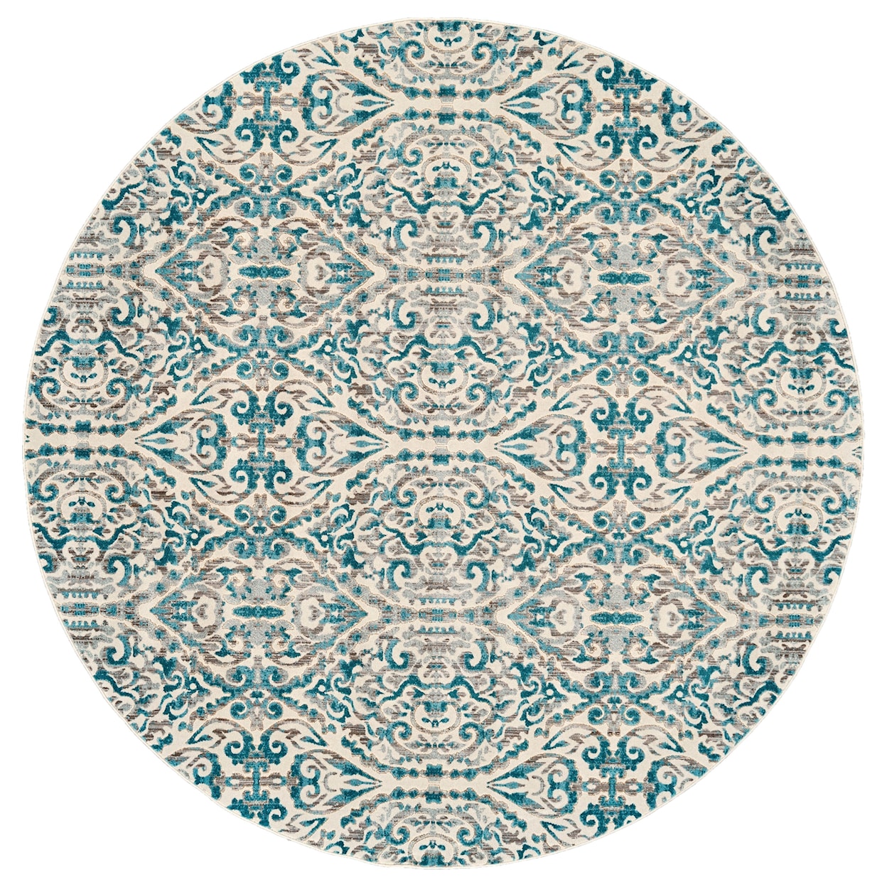 Feizy Rugs Keats Turquoise 7'-10" x 11' Area Rug