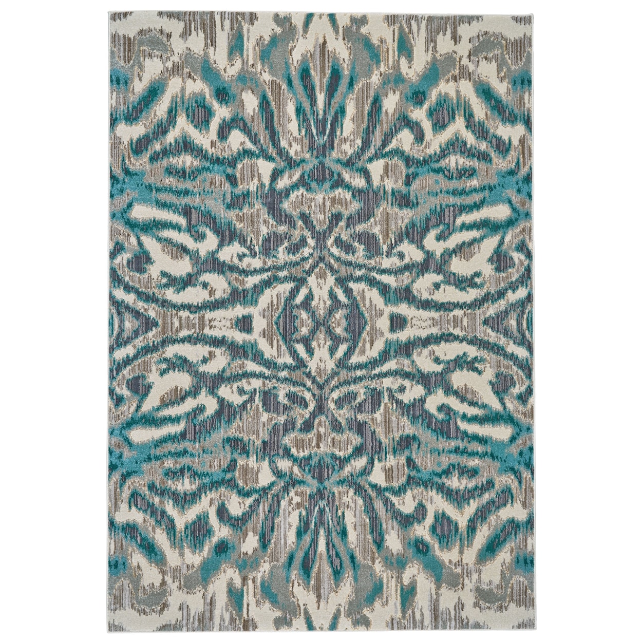 Feizy Rugs Keats Aqua/Haze 7'-10" x 11' Area Rug