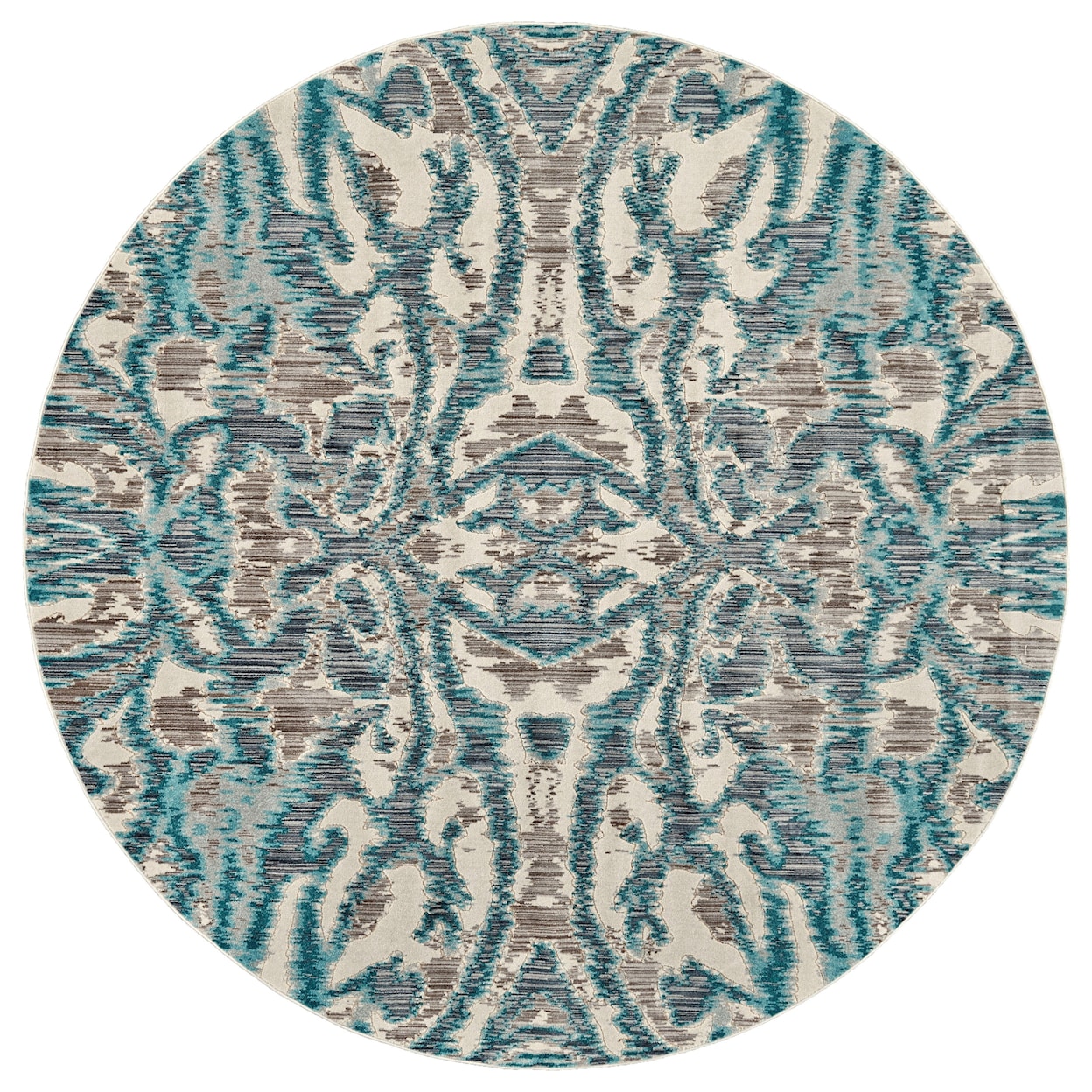 Feizy Rugs Keats Aqua/Haze 7'-10" x 11' Area Rug