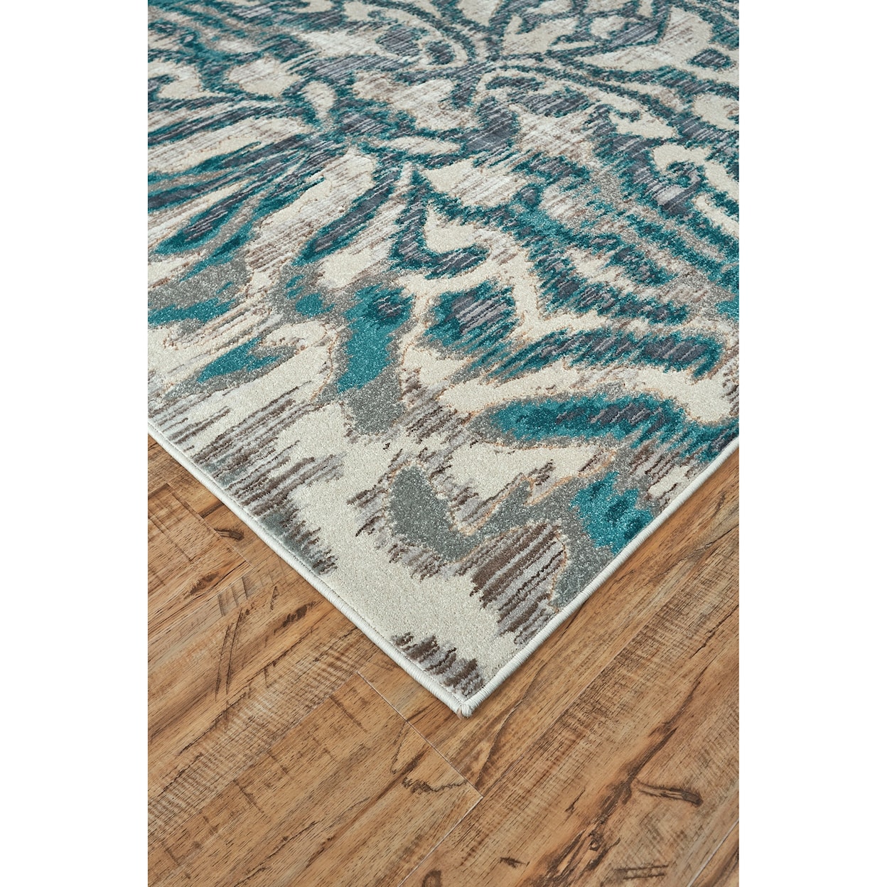 Feizy Rugs Keats Aqua/Haze 7'-10" x 11' Area Rug