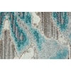 Feizy Rugs Keats Aqua/Haze 2'-7" x 8' Runner Rug