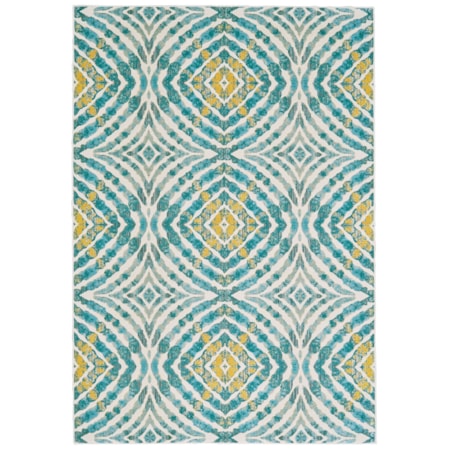 Teal 2'-2" x 4' Area Rug