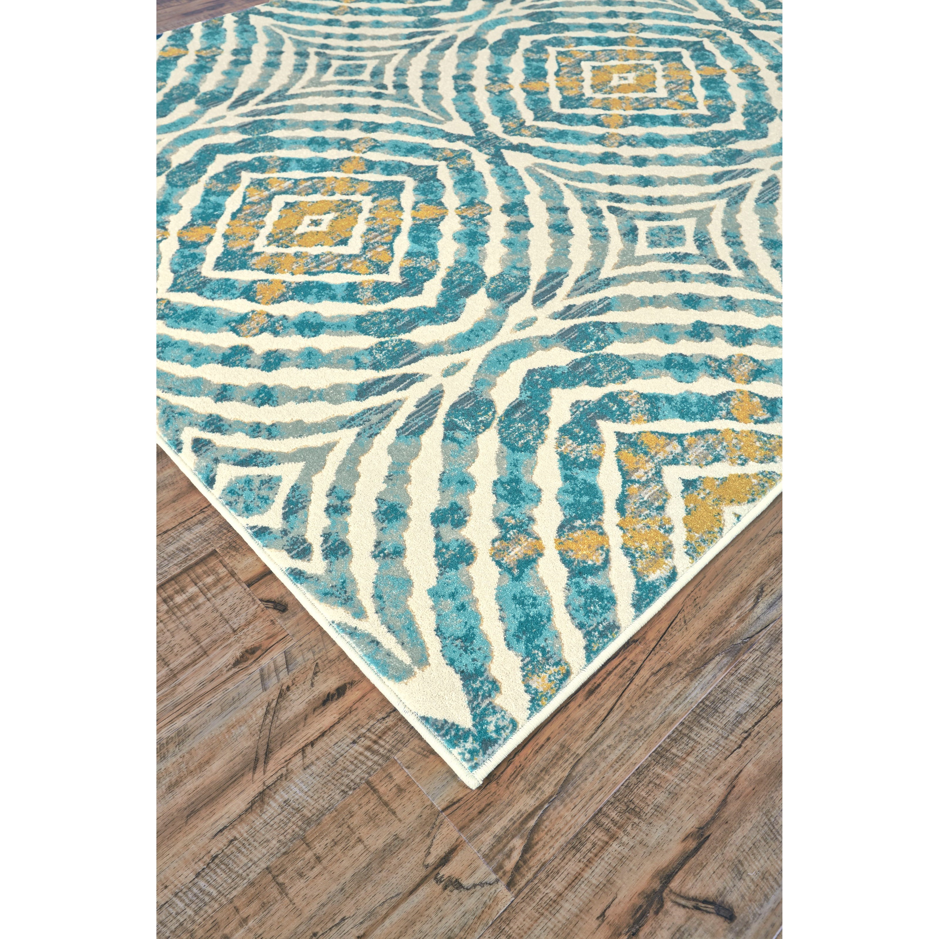 Feizy Rugs Keats Teal 7'-10" x 11' Area Rug