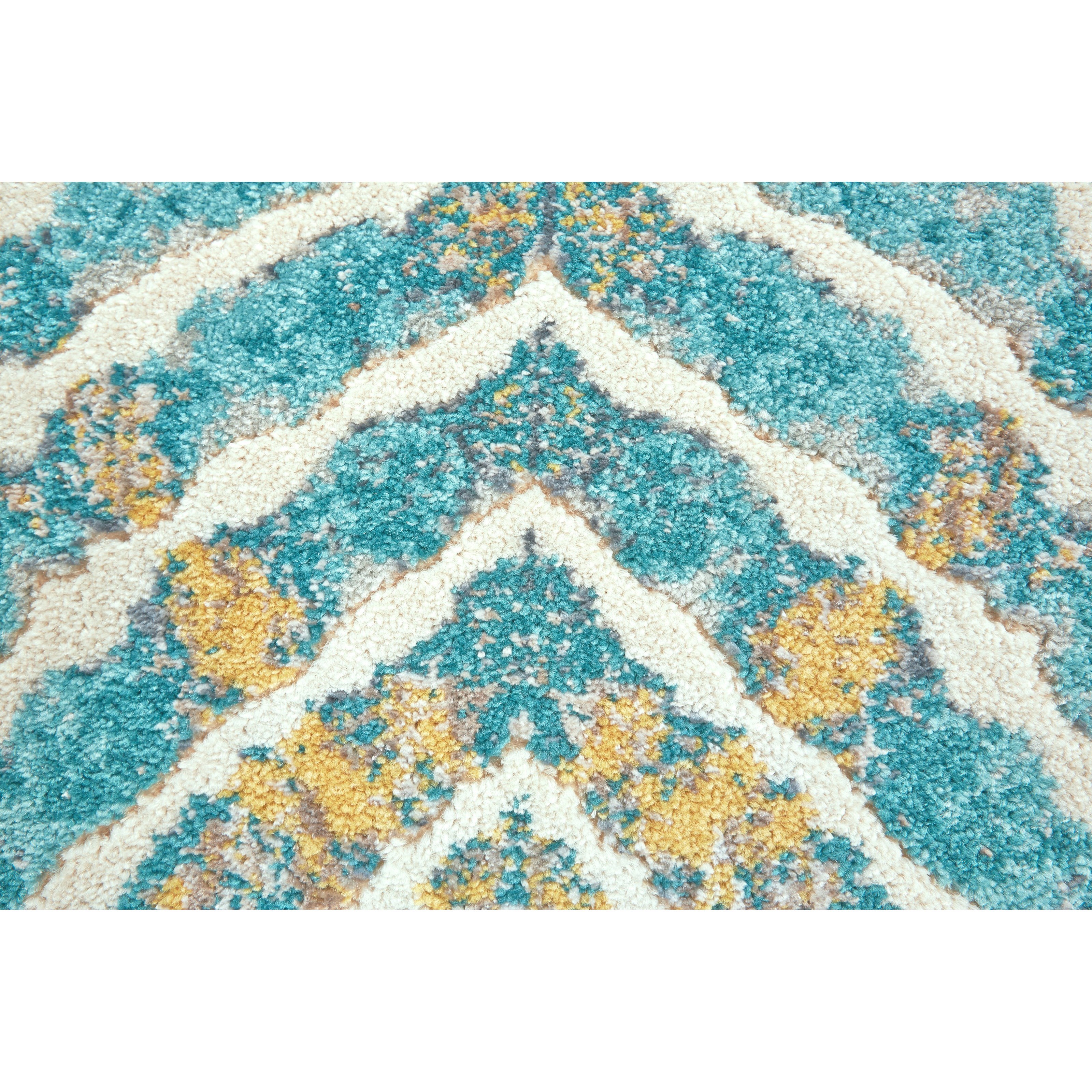 Feizy Rugs Keats Teal 7'-10" x 11' Area Rug