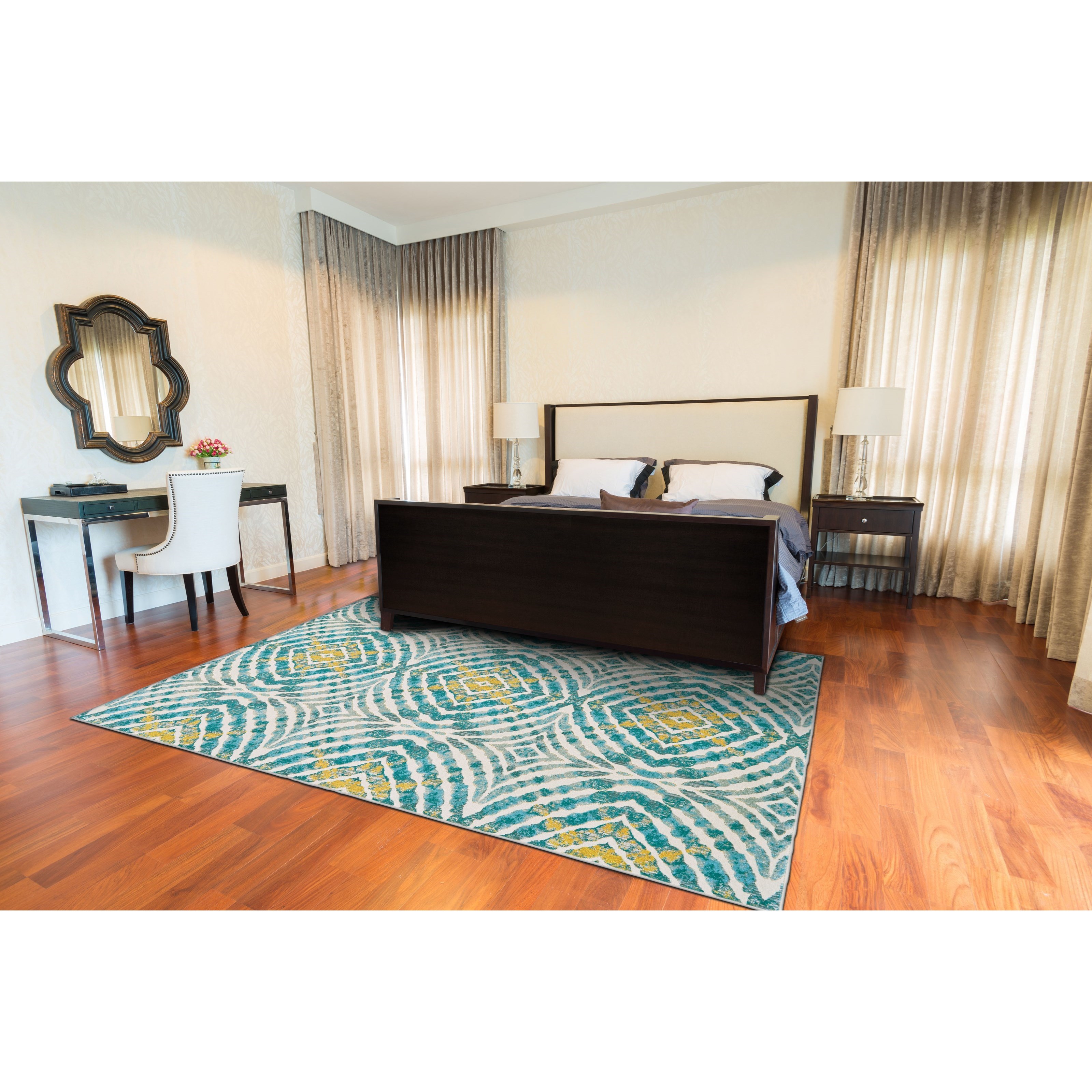 Feizy Rugs Keats Teal 7'-10" x 11' Area Rug