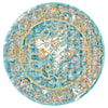 Feizy Rugs Keats Lagoon 8'-9" X 8'-9" Round Area Rug