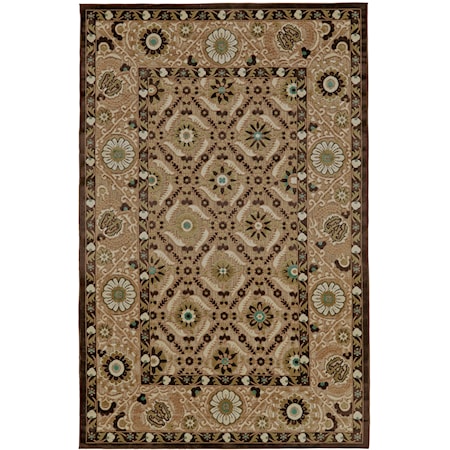 Tan/Brown 5' X 7'-6" Area Rug