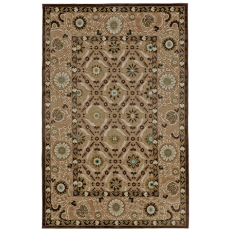Tan/Brown 5' X 7'-6" Area Rug