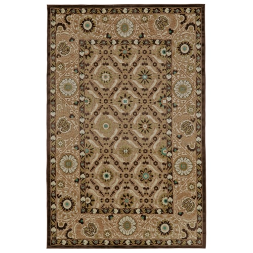 Tan/Brown 5' X 7'-6" Area Rug