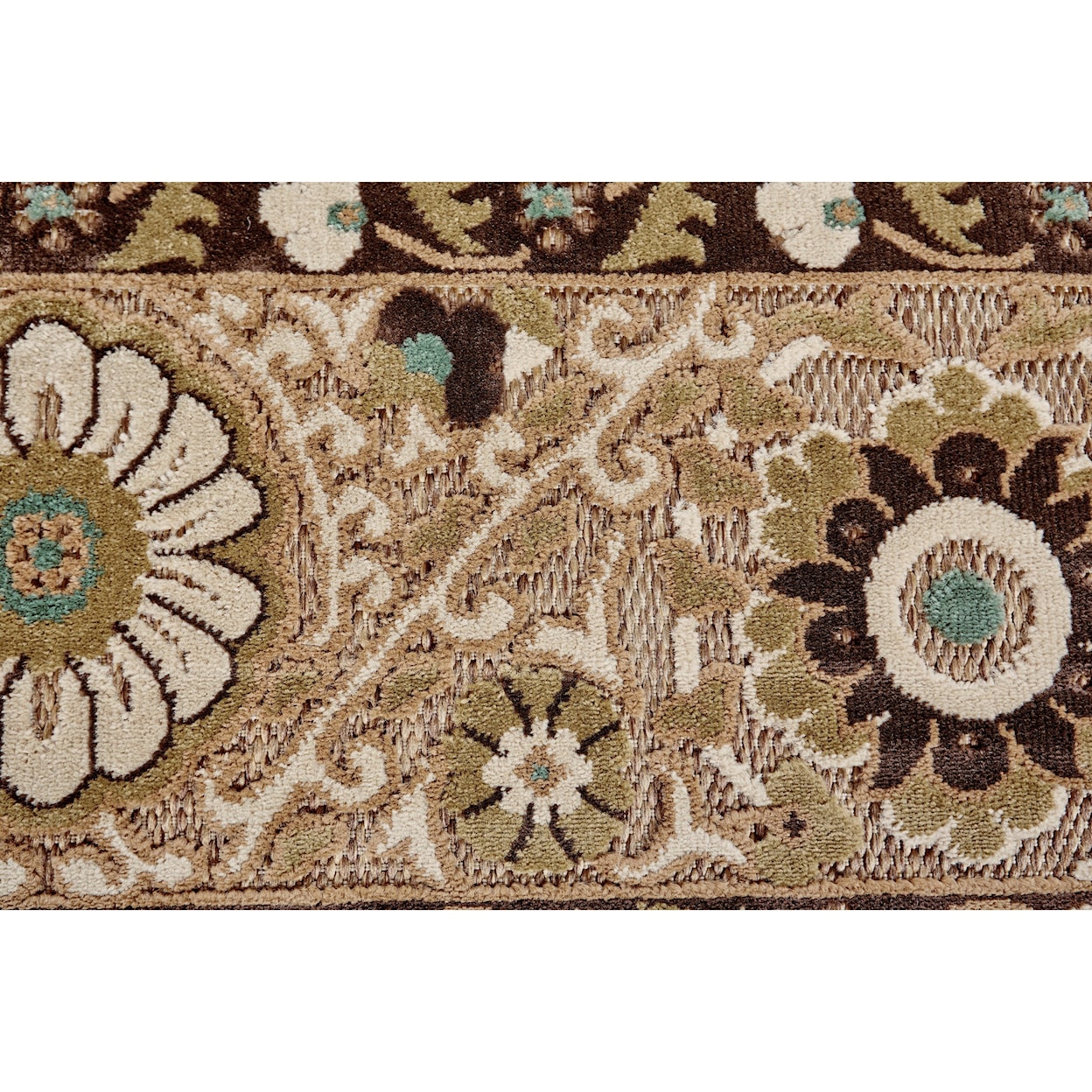 Feizy Rugs Lucka Tan/Brown 7'-6" X 10'-6" Area Rug