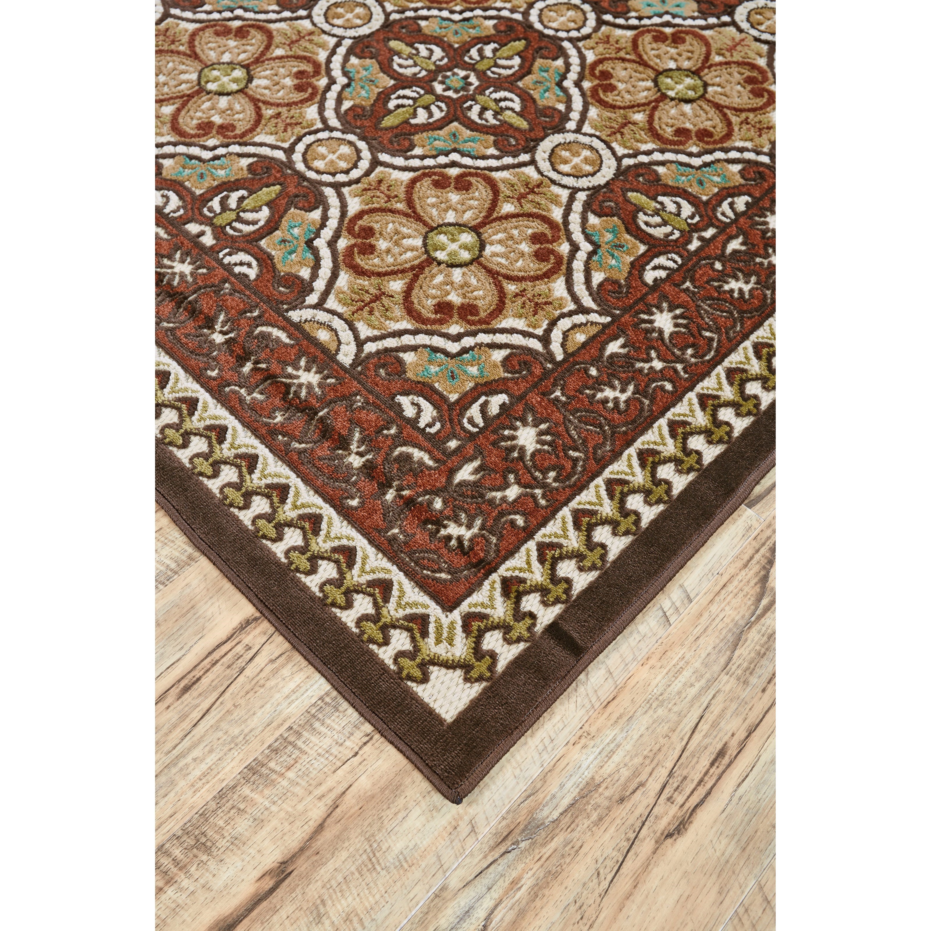 Sand/Terra Cotta 5' X 7'-6" Area Rug