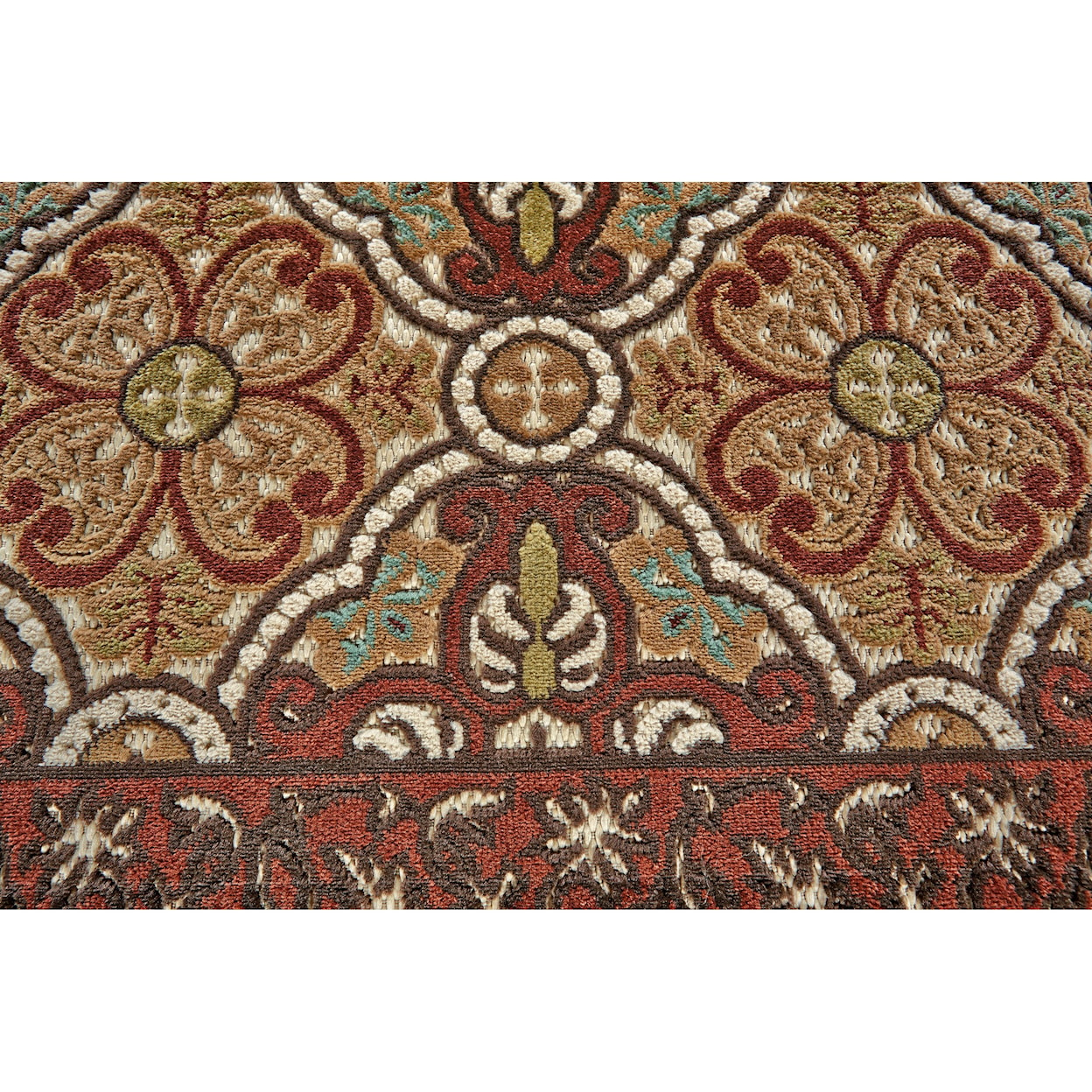 Feizy Rugs Lucka Sand/Terra Cotta 5' X 7'-6" Area Rug