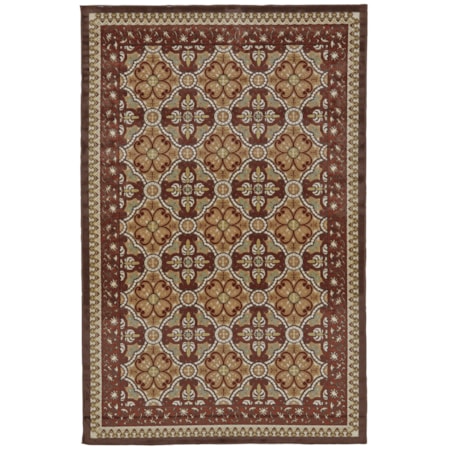 Sand/Terra Cotta 7'-6" X 10'-6" Area Rug