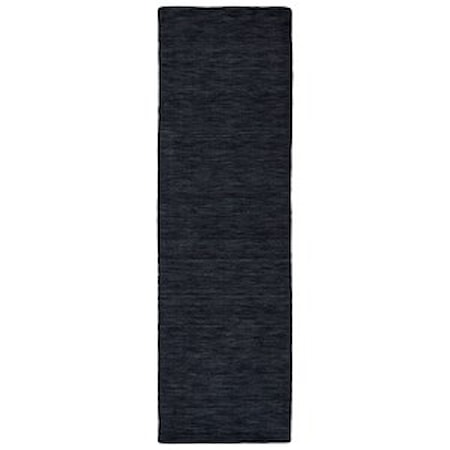 Black 2'-6" x 8' Runner Rug